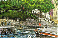 佐々木英夫 パリの運河