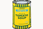 バンクシー SOUP CAN YELLOW/EMERALD/BLUE (COA付き)