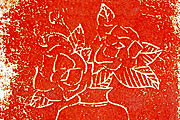 常玉（サンユー） 赤い花の花束