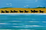 セルジュ・ラシス 浜辺の馬