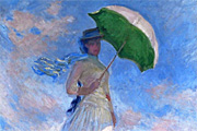 モネ 日傘の女性